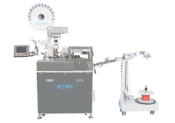 Mesin Crimping Solder Otomatis Penuh Tipe Kepala Tunggal Bersertifikat ISO / CE